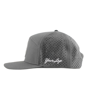 Gorra de golf OEM ODM Performance de 7 paneles, gorras de golf de béisbol perforadas con logotipo de PVC personalizado con Parche de goma, gorras impermeables - Product Image 3