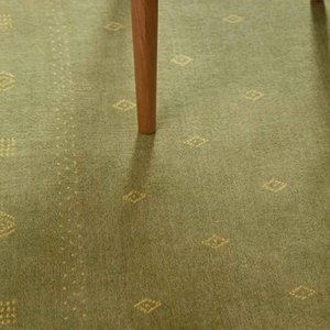 Tapis de luxe tissé à la main, tapis tribal minimaliste, tapis géométrique moderne uni en laine verte, tapis de décoration pour salon, chambre à coucher, maison - Product Image 4