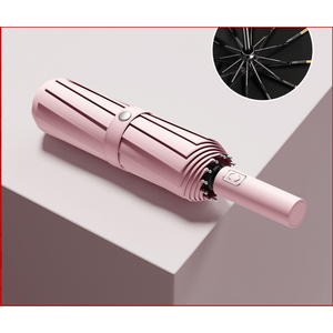 Fully Automatic Folding Rain Sun <b>Umbrella</b> <b>Large</b> Thickened Reinforced Model for Men Women Versatile Sun Protection - Product Image 3