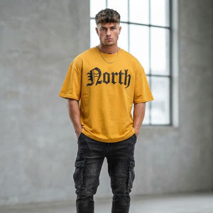 Camisetas de Lujo de Algodón Premium con Ajuste Holgado, Estilo Urbano Casual, Hombros Caídos, Manga Corta y Pedrería, Camisetas Oversize de Moda Urbana - Product Image 5