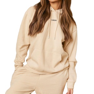 Sweats à capuche de haute qualité pour femmes sweats à capuche surdimensionnés polaire décontracté à manches longues pull ample léger à capuche - Product Image 1