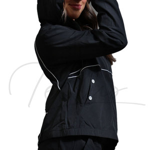 Chaqueta Cortavientos de Lona Personalizada con Logotipo para Hombre y Mujer, de Alta Calidad, Talla Grande, Informal, Transpirable, Resistente al Viento e Impermeable para Invierno - Product Image 3