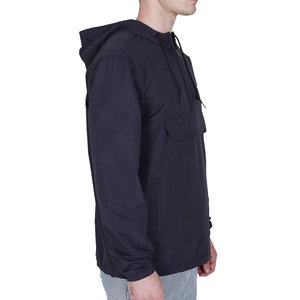 Customize New <b>Design</b> Coated Anorak Color Block Pullover Quarter Zip Stand Waterproof Wind Jacket High Quality Running Jacket - Product Image 2