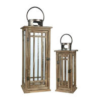 Lanterne en bois artisanale de qualité supérieure, écologique, sur mesure, avec logo personnalisé et impression typographique classique