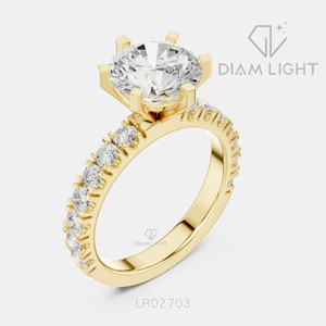 Bague de mariage en or blanc 14 carats avec diamant de laboratoire certifié IGI, taille ronde 2,25 carats, bijou raffiné, cadeau pour fiançailles, mariage ou anniversaire - Product Image 6
