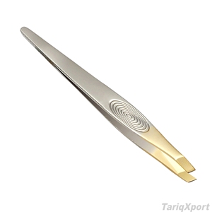 Pince à épiler professionnelle incurvée en acier inoxydable, pointe fine, écologique, légère, manche confortable, outils de beauté personnalisés - Product Image 5