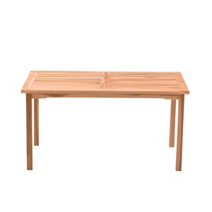 Mesa de Comedor Rectangular para Jardín, Moderna, Resistente, Ecológica e Impermeable, Hecha de Madera de Teca Sólida - Product Image 2