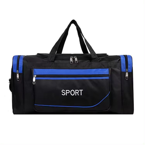 Customized Men's PU <b>Leather</b> Luxury Bucket Tote Gym <b>Bag</b> Mature Portable Sports Fitness Duffel Zipper Waterproof Outdoor Luggage - Product Image 6