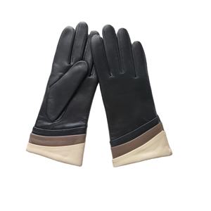 Guantes de Cuero de Lujo para Mujer, con Forro de Cachemira, Piel de Oveja de Grano Fino y Puños de Piel de Conejo Rex y Piel de Zorro Genuina de Alta Calidad - Product Image 4
