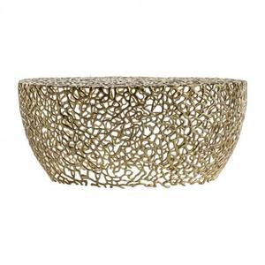 Mesa de Centro Redonda Moderna de Aluminio, Muebles Metálicos para Sala de Estar, Servicio OEM Personalizado, Mesa de Centro Decorativa para Hogar u Hoteles - Product Image 1