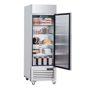 Congelatore Verticale Elettrico Commerciale da 19,32 Cu.ft, 27 Pollici di Larghezza, Porta Singola con Sbrinamento Automatico, in Acciaio Inossidabile - Product Image 1