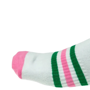 Calcetines Deportivos Transpirables de Corte Bajo para Mujer, Color Rosa, Verde y Blanco, con Soporte de Arco y Amortiguación, para Comodidad Diaria - Product Image 2