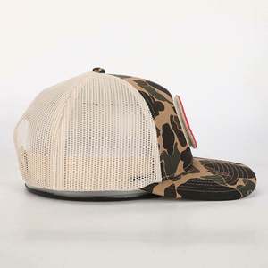 Casquette Trucker en Maille Camouflage Canard Style Urbain et Professionnel, 6 Panneaux, Visière Pré-courbée 112, Logo Personnalisé BSCI OEM avec Patch Auto-agrippant - Product Image 5