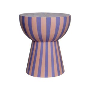 Table d'appoint en fer rouge de style nordique |   Tabouret d'appoint en métal brillant de luxe |   Meubles de salon avant-gardistes, table d'appoint en gros - Product Image 5