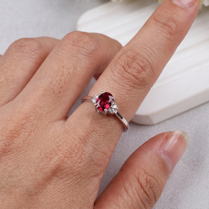 Bague femme Tourmaline rose naturelle et pierre précieuse CZ mois d'octobre pierre de naissance 925 bijoux en argent Sterling massif pour la vente en gros - Product Image 6