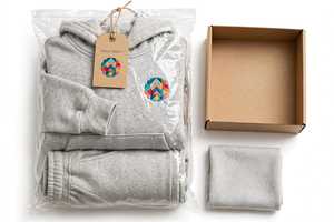 Conjunto Deportivo de Dos Piezas con Sudadera con Capucha y Pantalones Jogger de Forro Polar Ecológico con Estampado Invernal, Atuendo Informal - Product Image 6