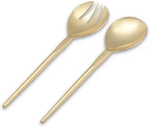 Juego de Ensaladera de Metal Decorativo Contemporáneo para Servir Frutas, Pasta y Ensaladas - Product Image 5