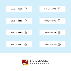 Etiquetas Impresas Lavables de Poliéster Hilado Personalizables para Ropa y Bolsas, Etiquetas de Marca para Prendas con Corte Láser - Product Image 2