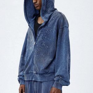 Men's 100% Cotton Full <b>Zip</b> Hoodie Fleece Sweatshirt Regular Fit <b>Zip</b> Up <b>Hooded</b> Jacket for Winter Casual Wear - Product Image 2