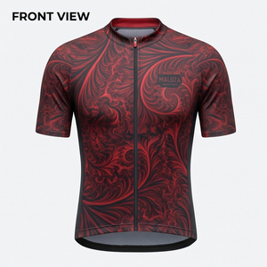 มาลูซา อินดัสทรีส์ รับผลิตเสื้อจักรยานแบบ OEM ขายส่ง เสื้อจักรยานสั่งทำพิเศษ ป้องกันแบคทีเรีย ป้องกันรังสียูวี แห้งเร็ว น้ำหนักเบา 220 กรัม ผลิตจากโพลีเอสเตอร์ - Product Image 1
