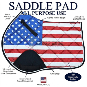Premium Horse Ridding Saddle Pads Manufacturer Lightweight Saddle Pads Plain Dyed horse Saddle Pads Equestrian Riding Gear - Product Image 2
