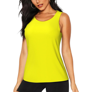 OEM Manufacturer Custom Logo Sports Slim Active Fitness Gym Wear Ribbed Sexy Sleeveless Tank <b>Tops</b> Women - Product Image 6