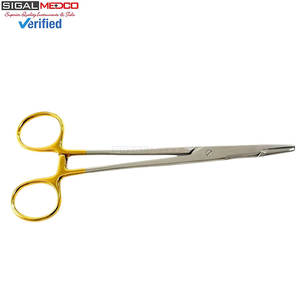 ที่จับเข็ม TC Olsen Hegar ขนาด 6.5 นิ้ว พร้อมหัวทังสเตนคาร์ไบด์ ด้ามจับสีทอง แบบวงแหวน ล็อคด้วยระบบแร็ทเช็ต ทำจากสแตนเลสสตีล สำหรับการผ่าตัด - Product Image 5