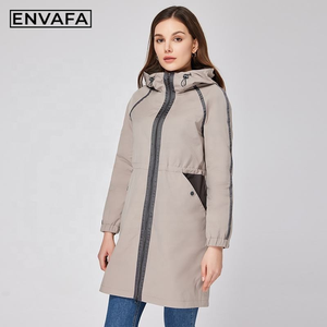 Women's Trench Coat High Quality Trench Coats Das Mulheres Autumn <b>Winter</b> Trench Coat Wholesale Trench Coat with Custom Logo - Product Image 4