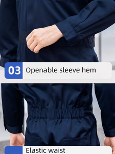 Wholesale Safety <b>Waterproof</b> Breathable Quick Dry Windproof <b>Work</b> Coverall CE Certified Unisex Cotton Industrial Workwear - Product Image 5