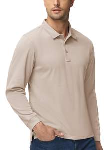 Camiseta de Golf de Manga Larga con Cierre y Cuello Alto para Hombre, Prenda Deportiva de Verano con Estampado para Golfistas, Camisetas Polo para Hombre - Product Image 6