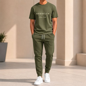 Conjunto Deportivo Casual de Verano para Hombre, Estampado, Personalizado, Unisex, 2 Piezas, Transpirable, 2 en 1, Camiseta de Manga Corta de Alta Calidad - Product Image 1