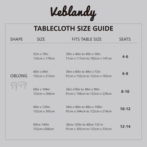 Waterproof Faux Linen Rectangle Tablecloth 60x120 Inch Stain & Wrinkle Resistant Washable Decorative Fabric <b>Table</b> <b>Cover</b> - Product Image 3