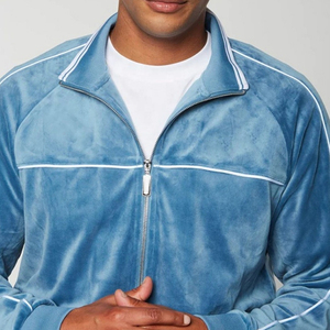 Ensemble de survêtement en velours pour homme, 2 pièces, ensembles de sweats à capuche et pantalons de survêtement en velours à manches longues, ensembles de vêtements de sport - Product Image 5