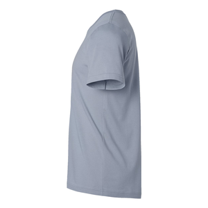 T-shirt gris ample pour homme 100 % coton, col rond, manches courtes, personnalisable, décontracté, jersey vierge 230g, écologique - Product Image 4