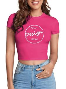 Débardeurs pour femmes, chemises décontractées pour tous les jours, jersey doux au toucher, streetwear écologique, marque privée, OEM, vente en gros, vêtements américains - Product Image 1