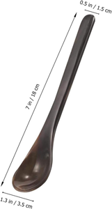 Cuillère en corne de haute qualité, finition miroir, écologique, pour café et dîner, idéale pour les fêtes, à prix abordable - Product Image 6