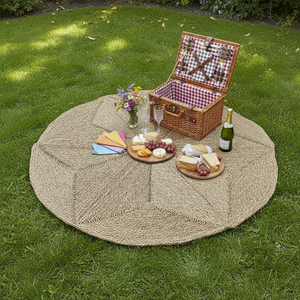 Tapis en jonc de mer naturel à prix abordable, tapis et carpettes écologiques tissés à la main pour la décoration intérieure, paillassons en paille - Product Image 6