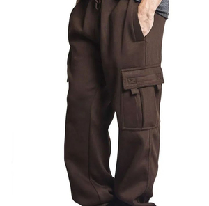 Pantalones Cargo Personalizados de Alta Calidad para Hombre 2026, Colores Sólidos, Tejidos, Estilo Urbano Holgado, Casual, para Uso en Exteriores - Product Image 4