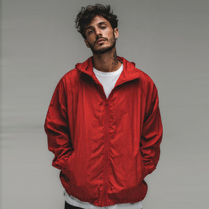 Windbreaker Waterproof Jacket Men Hiking Camping Rain Jackets Men's Hood Zipper Long Sleeve <b>Wind</b> <b>Breaker</b> Rain Jacket Mens - Product Image 4