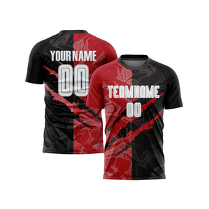 Breathable Premium Quick Dry Children's Short Sleeve Soccer Jersey with Custom Team Name and Digital Print - Product Image 4