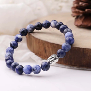 High Quality Sodalite Beads Buddha <b>Bracelet</b> Romantic Gift Fashion Charm Jewelry for Men Women Energy Meditation - Product Image 2