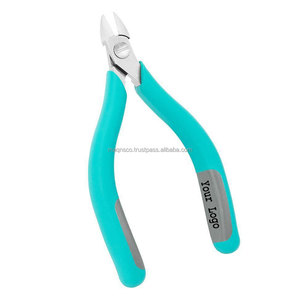 Weller Erem 2412E Alicates de corte lateral de cabeza ovalada semiplana de 5 pulgadas de acero inoxidable, seguros para ESD, herramienta para cortar alambre y hacer joyas - Product Image 3