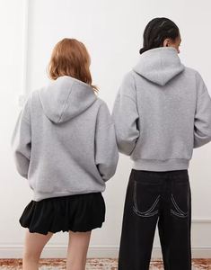 เสื้อฮู้ดดี้โอเวอร์ไซส์ทรงครอปสไตล์วินเทจย้อมสีแบบแอซิดวอช สำหรับผู้ชายและผู้หญิง  รับทำโลโก้แบบ OEM  พร้อมลายพิมพ์นูน 3 มิติ  แบบซิป  ผ้าหนา 400 กรัม ให้ความอบอุ่น - Product Image 3