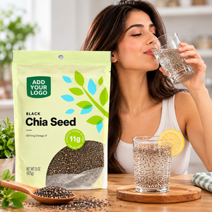 Graines de Chia Noires Naturelles Pureté 99,95% Durée de Conservation 24 Mois Emballage Personnalisé en Sachet Fournisseur Exportateur en Gros - Product Image 4