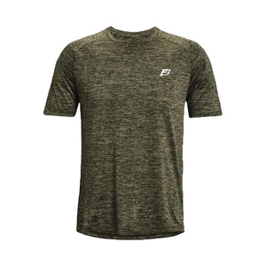 Camisetas Deportivas de Manga Corta para Hombre, de Algodón Heather de Secado Rápido, con Logotipo Personalizado, Transpirables, para Gimnasio, Fitness, Running y Entrenamiento, Venta al Por Mayor - Product Image 4