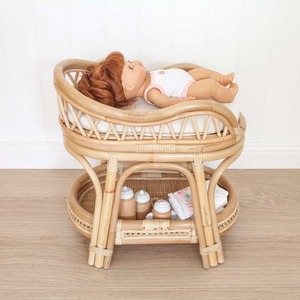 Table à langer pour poupées en rotin naturel, prix compétitif, grande table à langer pour poupées, jouets pour enfants - Product Image 3