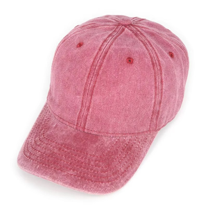 หมวกเบสบอลอะคริลิคสไตล์อเมริกันแบบวินเทจ ล้างทำความสะอาดได้ ระบายอากาศได้ดี พิมพ์ลายแบบรีดร้อน 5 แผง แบบทำเก่า - Product Image 3