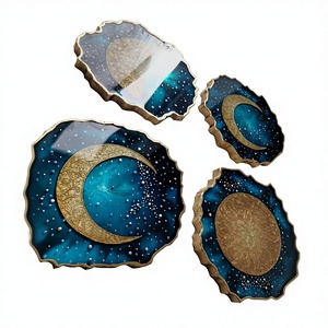 แผ่นรองแก้วและแผ่นรองจานลายฝังกระดูกหนา 5 มม. ออกแบบโลโก้ได้ตามต้องการ ดีไซน์คลาสสิก มีหลายขนาดให้เลือก สำหรับแก้วชา กาแฟ เบียร์ - ขายส่ง - Product Image 3