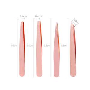 Juego de Pinzas para Cejas con Diseño de Puntos, 3 Piezas, Acero Inoxidable, Herramientas Decorativas para el Cuidado Personalizado - Product Image 5