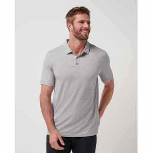 Service OEM, vente en gros de polos pour hommes à manches courtes, personnalisables, rouge et gris - Product Image 6